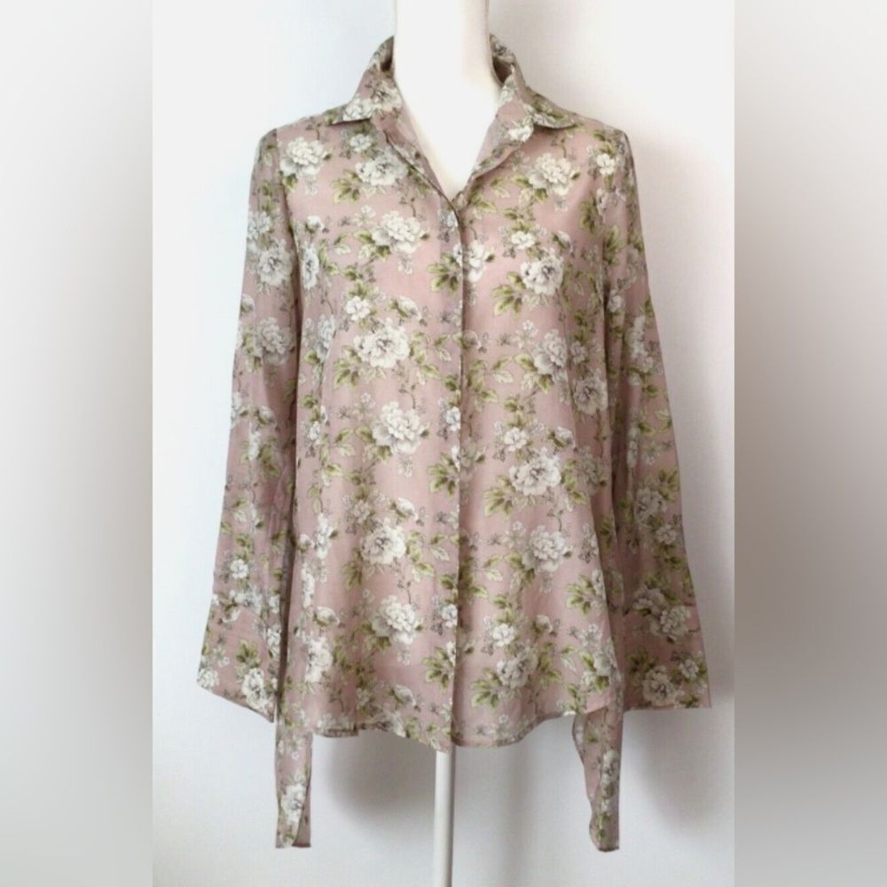 ROBERT RODRIGUEZ Long Sleeve Blouse Top floral